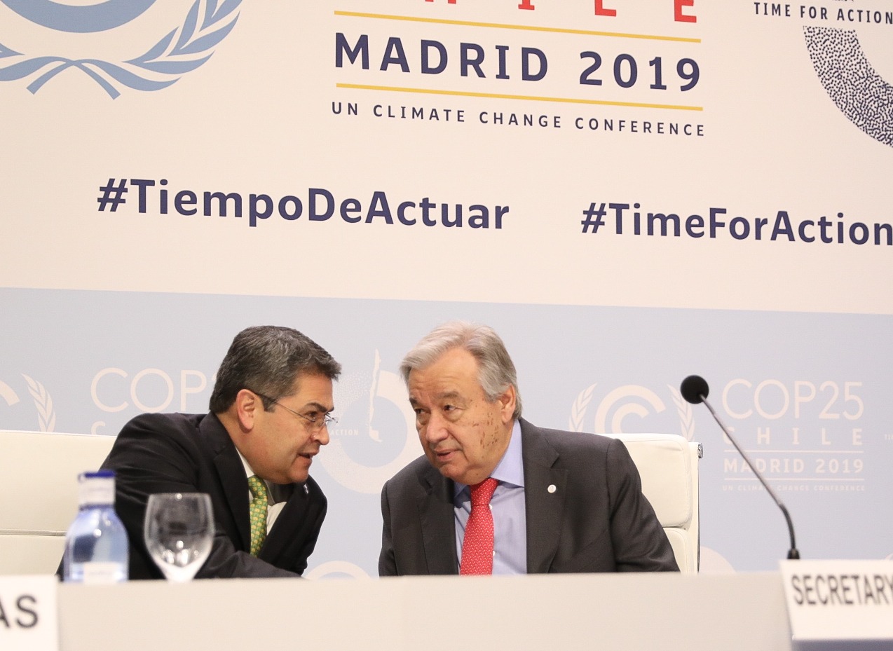 En conferencia mundial sobre cambio climático en Madrid: Presidente Hernández propone destinar pago de la deuda de Honduras a mitigar daños climáticos