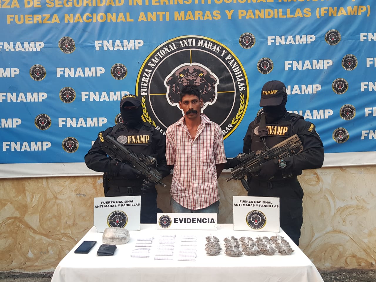 Cae alias “El Fantasma” dedicado a la venta y distribución de drogas para la estructura criminal Mara Salvatrucha MS-13 en la aldea El Sauce en el municipio de Comayagua