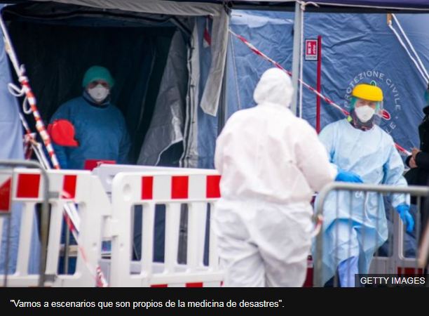 Coronavirus en Italia | «La sala de emergencias se está derrumbando»: la dramática situación que deben enfrentar los médicos que atienden a pacientes con covid-19 en el país europeo