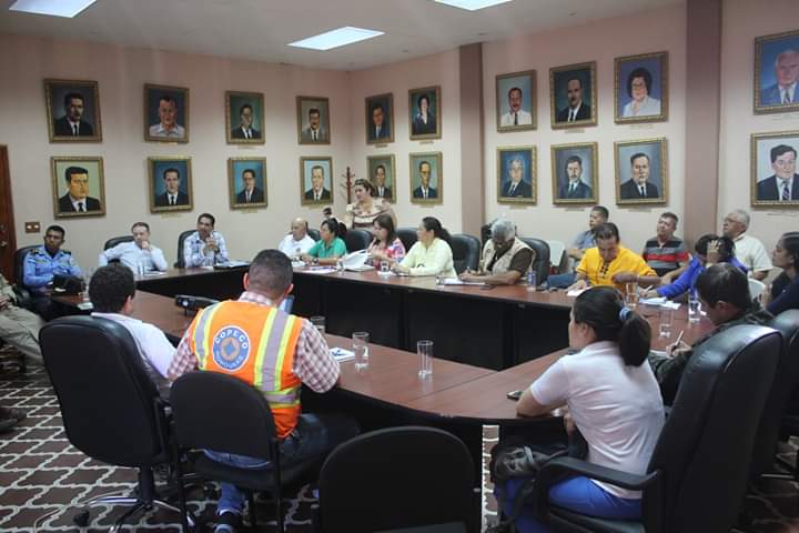 Autoridades del CODEM socializan plan de emergencia para la gestión de riegos en Comayagua