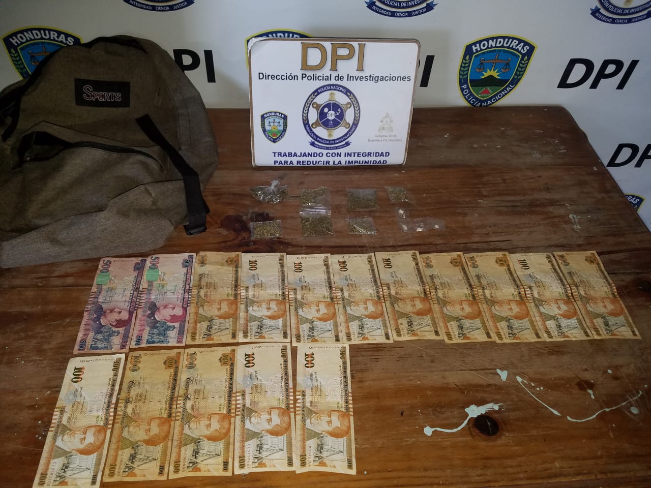Arrestado en posesión de droga supuesto integrante de la MS-13 que delinque en la zona central del país