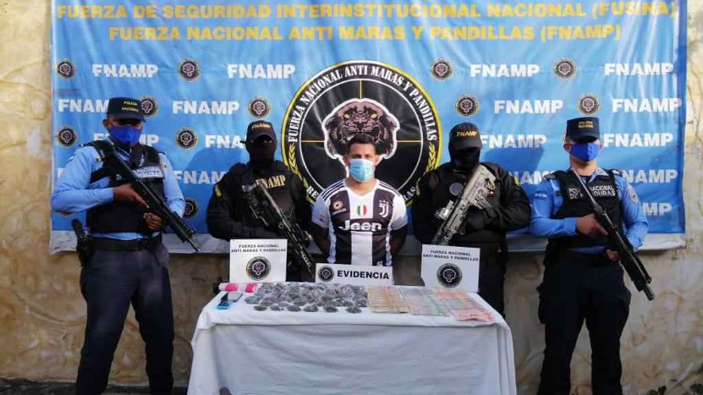 FNAMP detiene al principal distribuidor de drogas en el barrio Cabañas de Comayagua