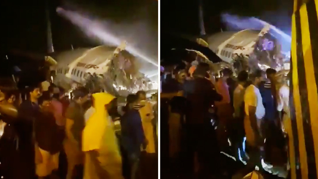 Al menos 15 muertos después de que un avión de Air India Express se partiera en dos al salirse de la pista durante el aterrizaje