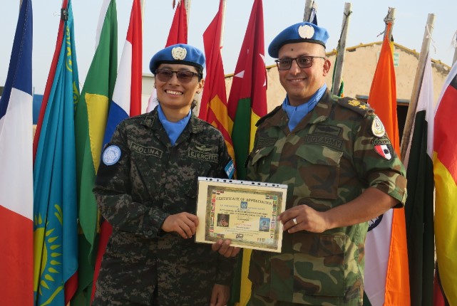 Hondureña asume Comandancia del Team Site en misión de paz en el Sahara Occidental
